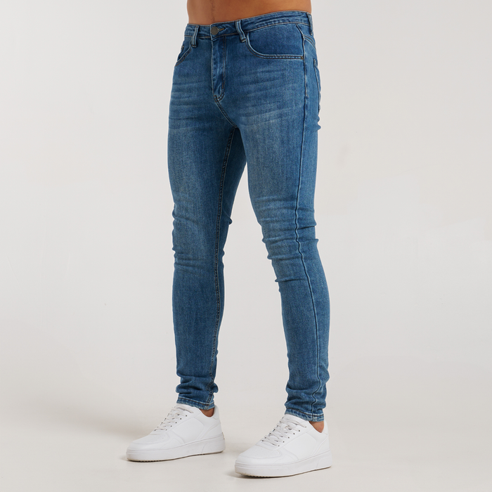 Serrano Slim Fit Jeans - Mid Blue