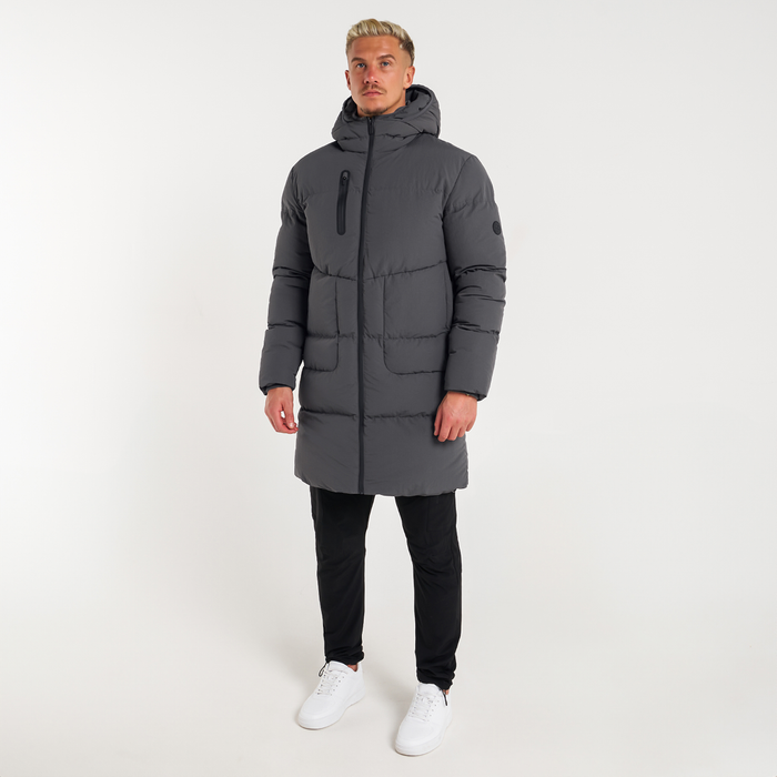 Villar Longline Jacket - Charcoal